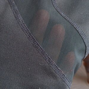 GAIAM True Black Leggings With Mesh Detail Size L